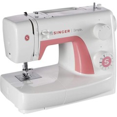 Singer Simple 3210 Sewing Machine - Stylish Pink & White Design for Effortless Sewing 
